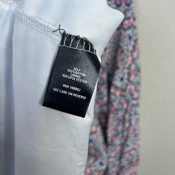 Torrid Women's Mini Challis Skater Dress Size 1x Crisscross Back Tie Waist - Picture 10 of 12